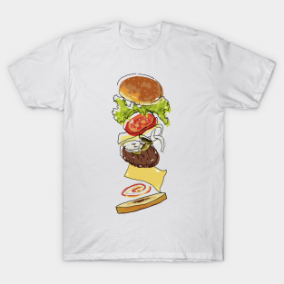 Cheeseburger T-Shirt - ~Funky~ Cheeseburger by KangarooZach41